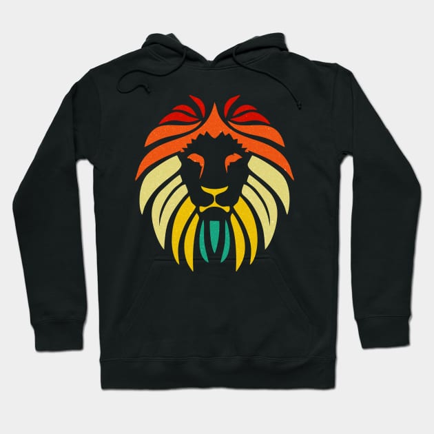 Retro Lion Hoodie by area-design